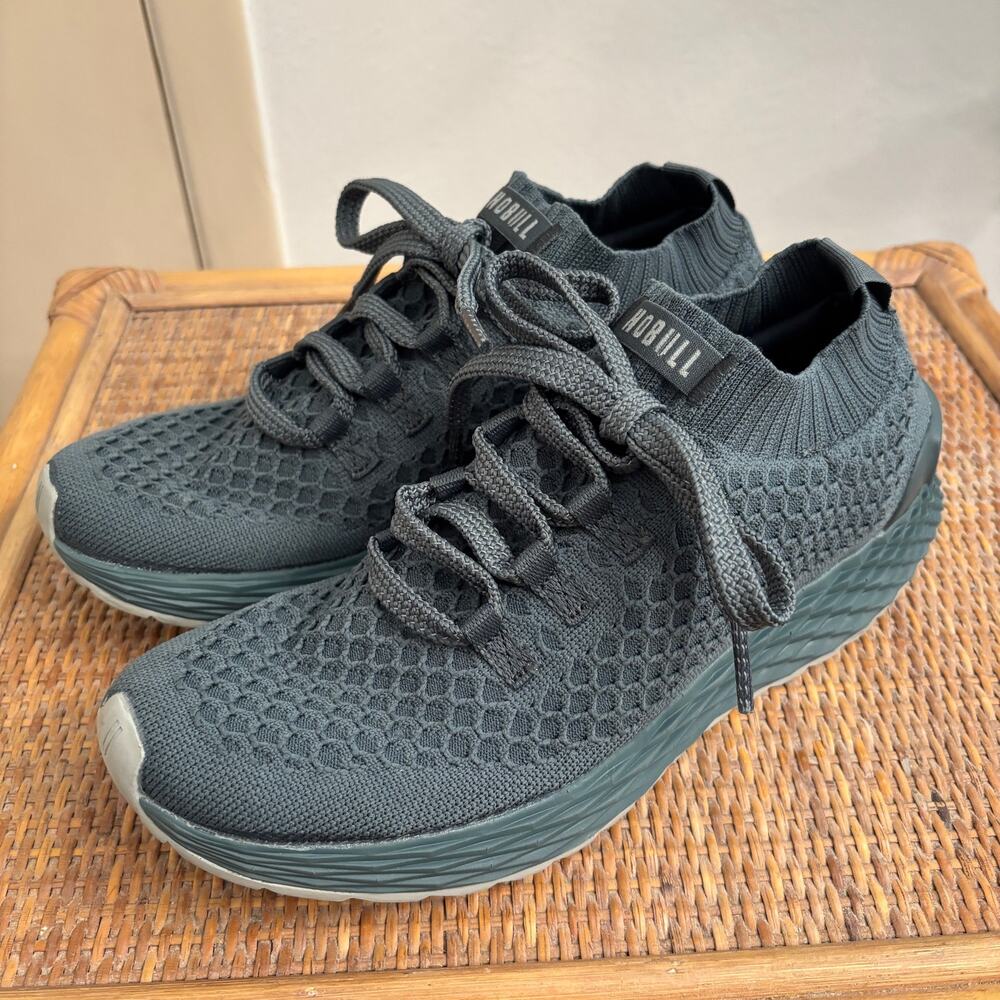 NOBULL Adult Unisex Knit Runner Sneakers in Slate Blue Women's size 9.5 Men's 8